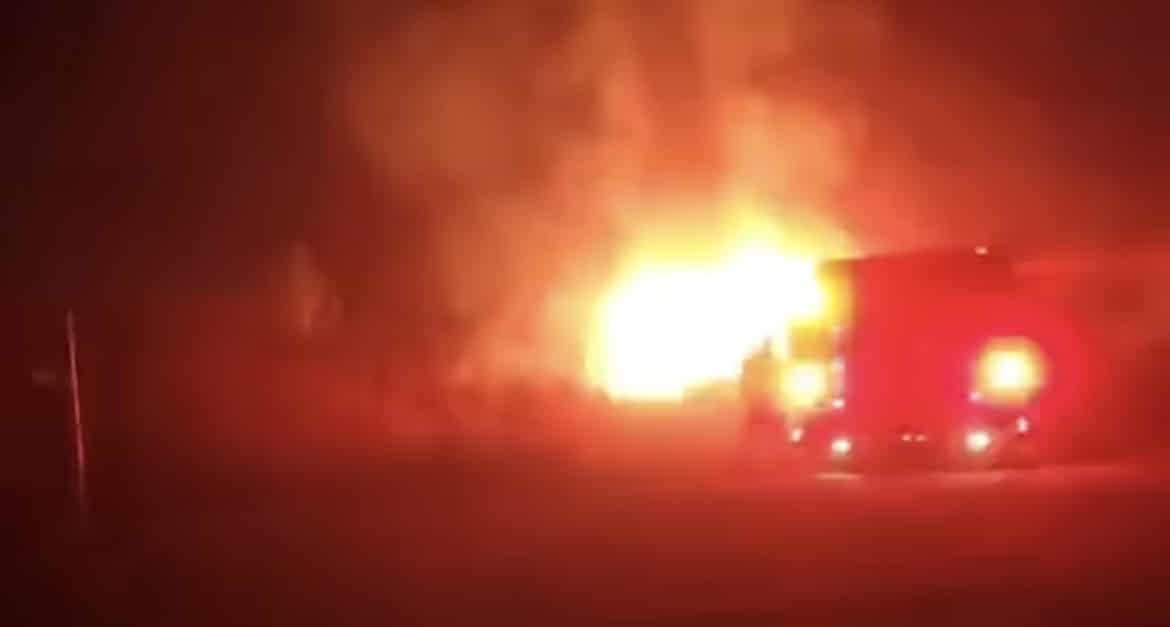 Mobile home fire