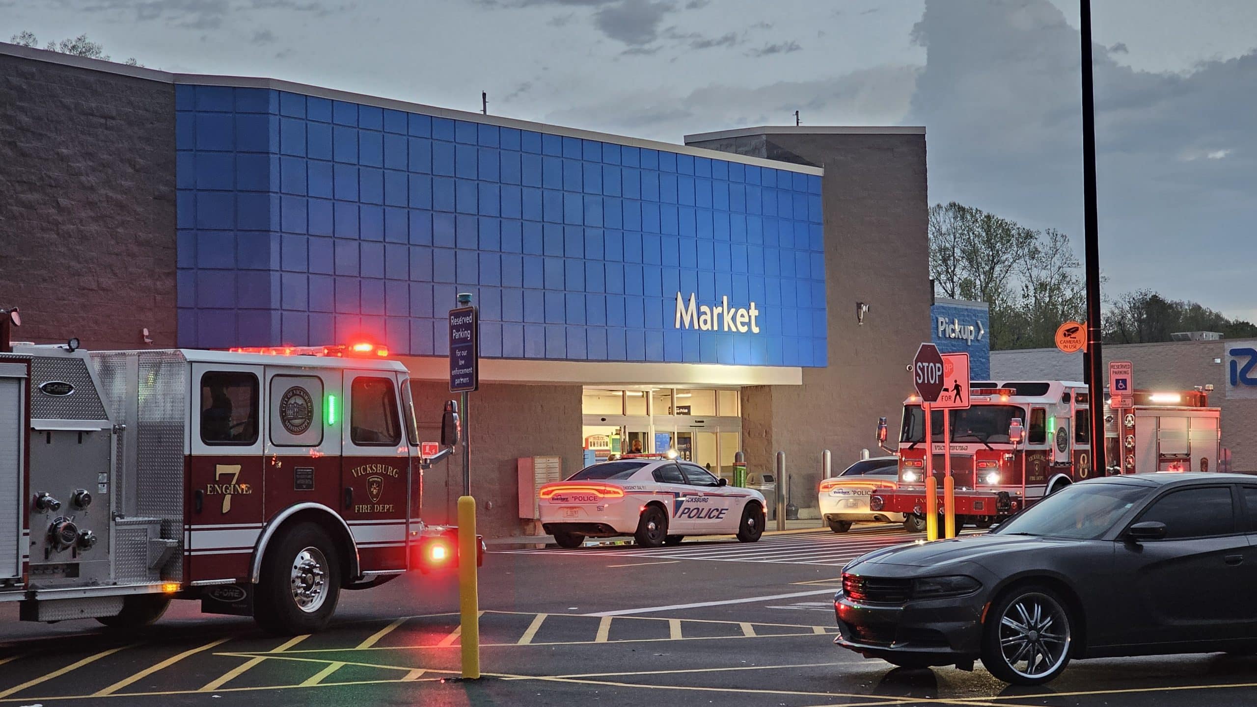 fire walmart