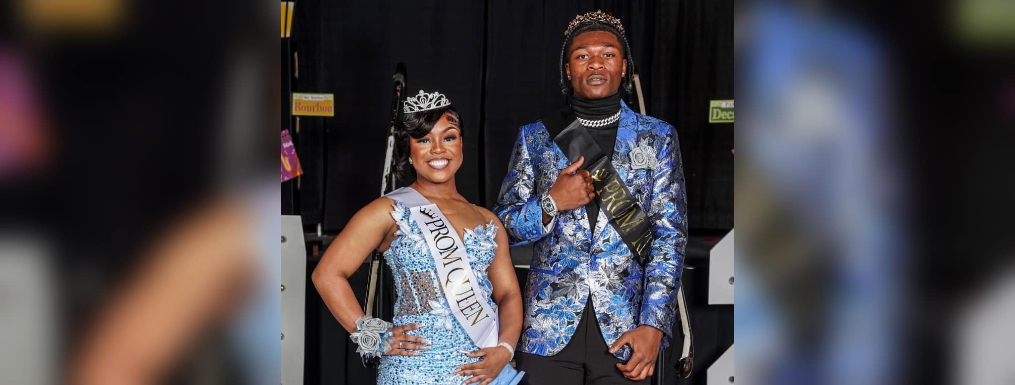Jakira Gaines and Jahiem Cattlin at Prom