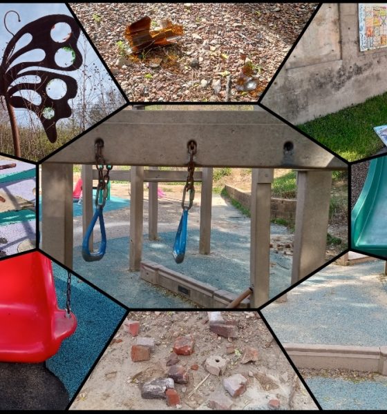 “Catfish Row” playground has damaged, broken, missing and inaccessible equipment