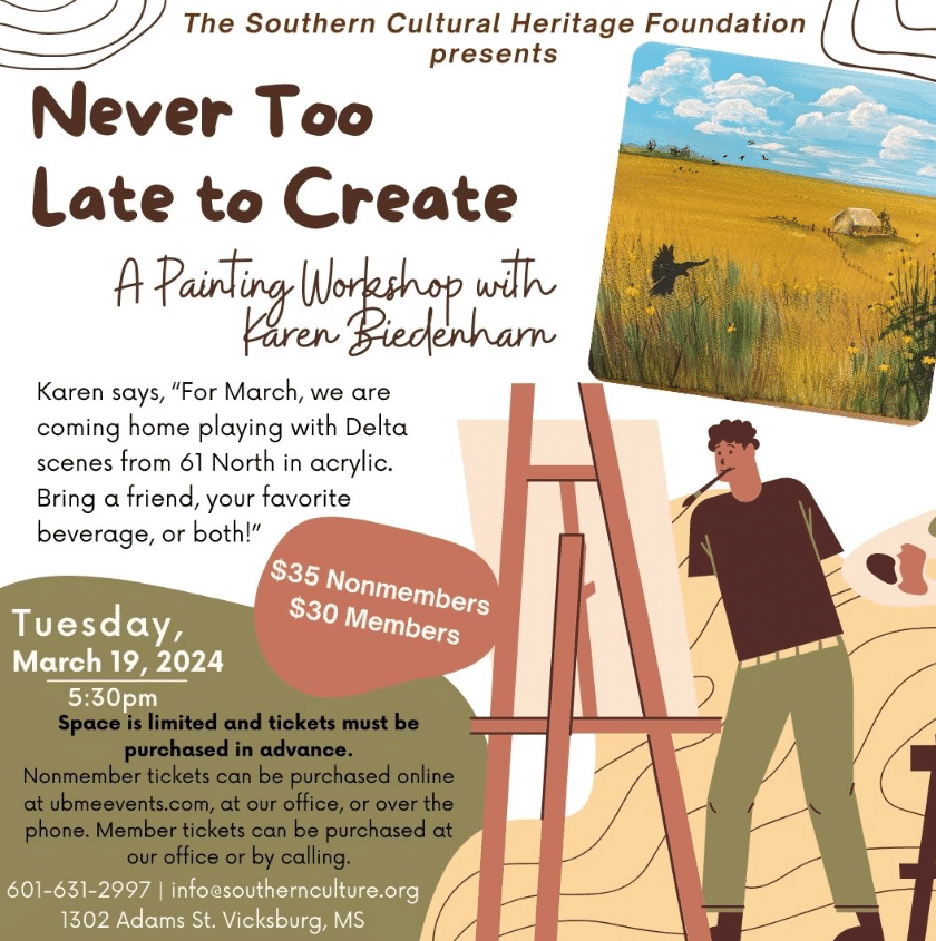 Southern Cultural Heritage Foundation hosts acrylic painting workshop