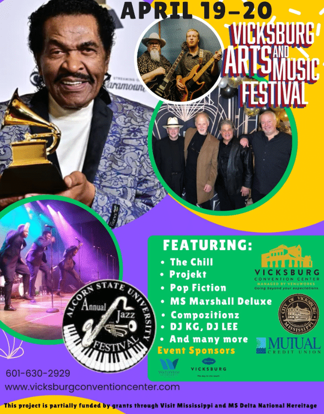 Third Annual Vicksburg Arts and Music Festival Happening April 19-20