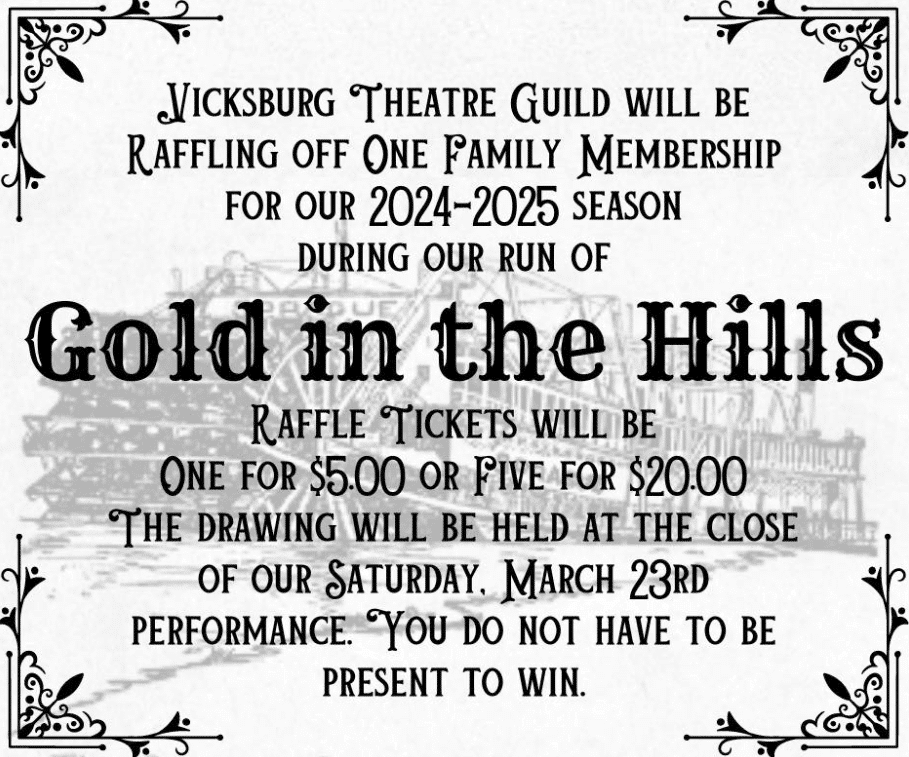 Vicksburg Theater Guild To Raffle Off One Family Membership