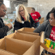 Ameristar With MS Food Network Packed 450 Boxes Of Food For Those In Need