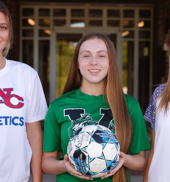 Gloria Hall, Kennedy Mullins and Grace Windham