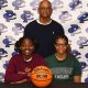 Coach Casey Fisher and Jae’la Smith and Lauren Madison